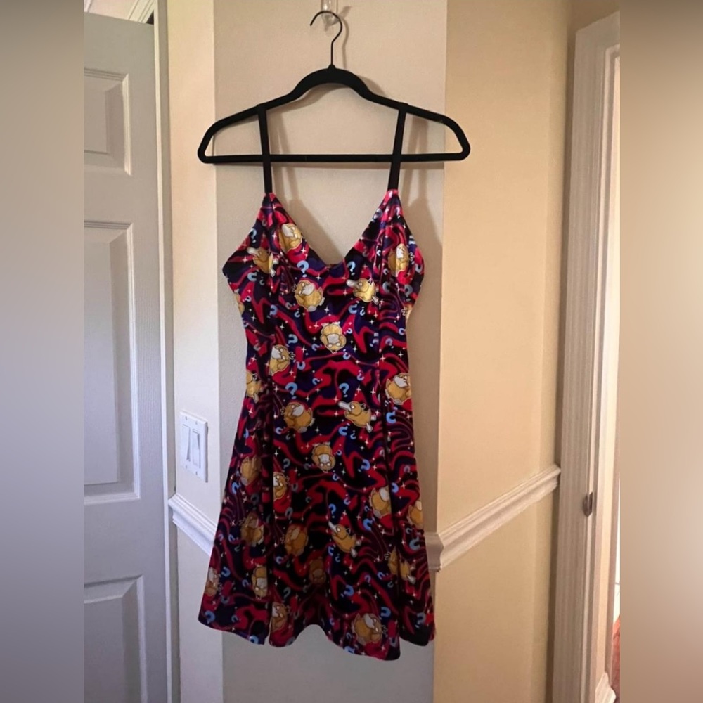 Black Milk Psyduck confusion velvet mini strappy dress